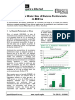 Nivel Estadisticas Carceles en Bolivia