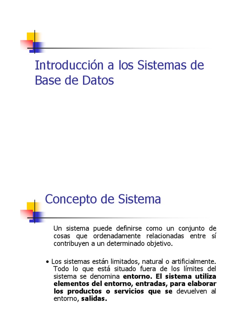 Introducción a FDB y Sistemas de BD | PDF | Bases de datos | Lenguaje ...