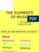 THE ELEMENTS OF MUSIC Slide Show