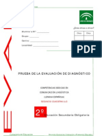 Evaluación Diagnóstica Competencia Lingüística 2º ESO Andalucía 2008 - Cuadernillo 2