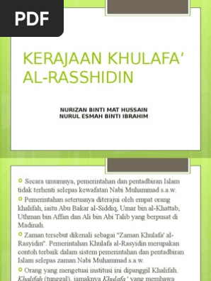 Khulafa' Arrasyidin  PDF