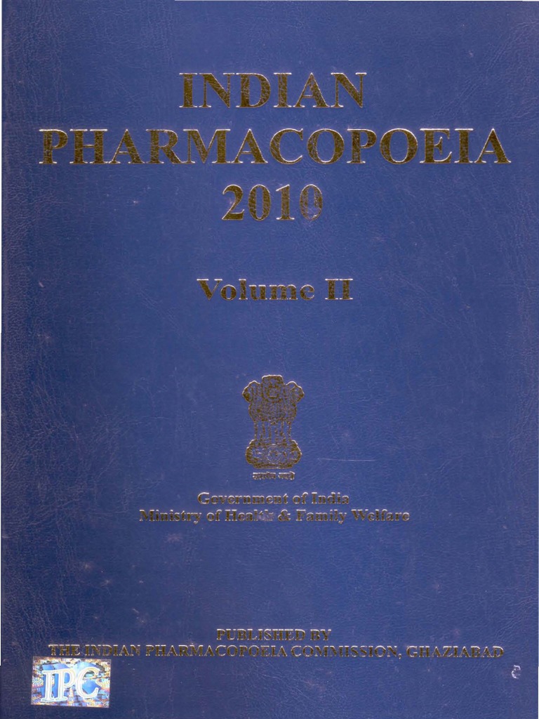Indian Pharmacopoeia 2010