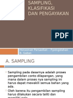 SAMPLING, Klasifikasi