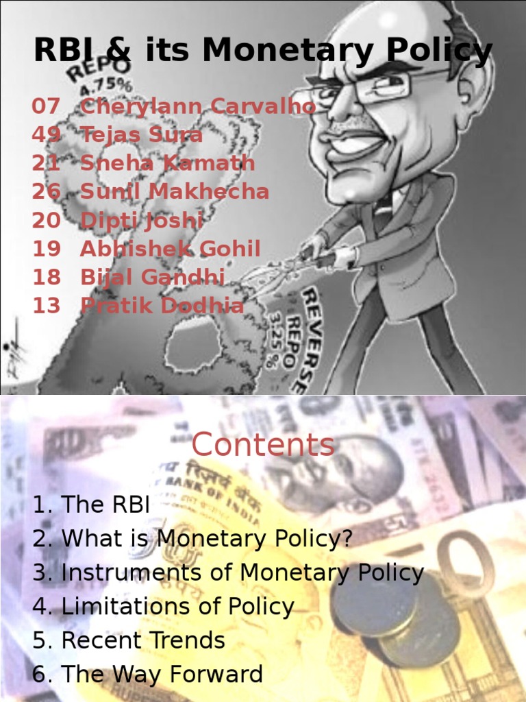 RBI's Monetary Policy: Functions & Limits | PDF | Open Market Operation ...