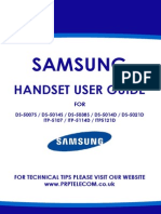 PRP Telecom Samsung Handset User Guide