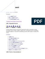 Simple Present and Present Continuous Tenses