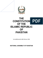 Constitution Islamic Republic of Pakistan