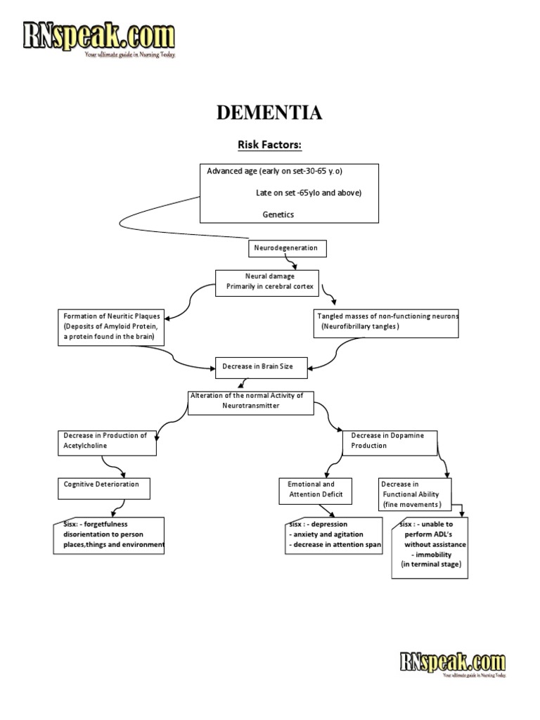 Dementia Pathophysiology
