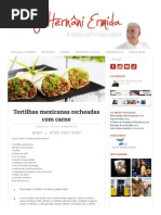 Tortilhas Mexicanas Recheadas Com Carne - Chef Hernâni Ermida