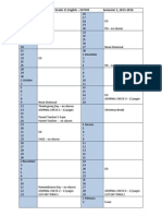 Course Calendar Grade 11 2015-2016