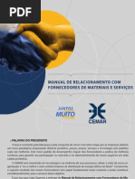 Manual de Relacionamento Com Fornecedores Da CEMAR