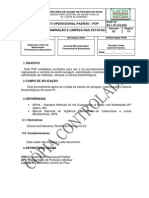 Descontaminação e Limpeza Das Estufas