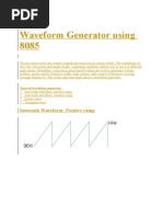 Waveform Generator Using 8085: Sawtooth Waveform: Positive Ramp