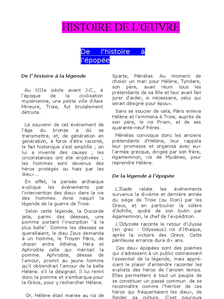Résumé Du Chapitre Le Massacre Des Prétendants De L'odyssée
