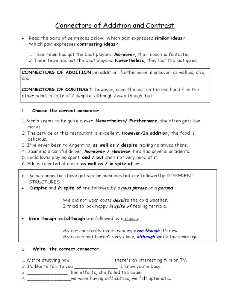 Pdf Telecharger However Nevertheless Although Moreover Gratuit Pdf Pdfprof Com