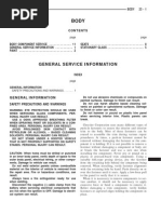 Download 1999 Jeep TJ Wrangler Service Manual - 23 Body by bfranklin33 SN27977845 doc pdf