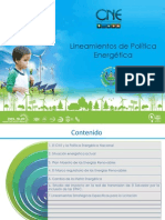 Lineamientos Politica Energetica Cne