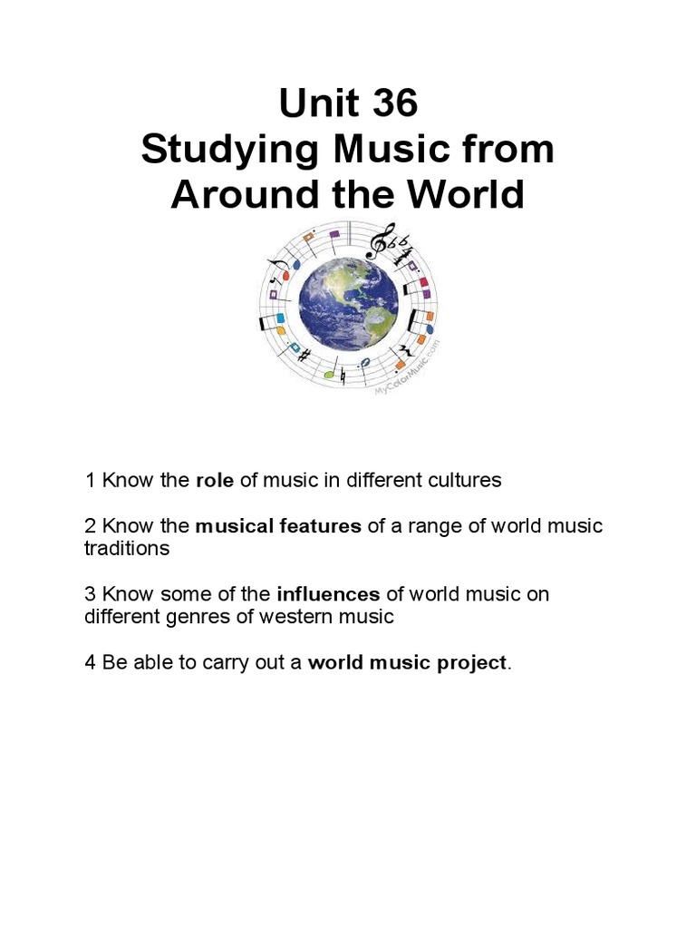 Unit 36 Booklet World Music PDF