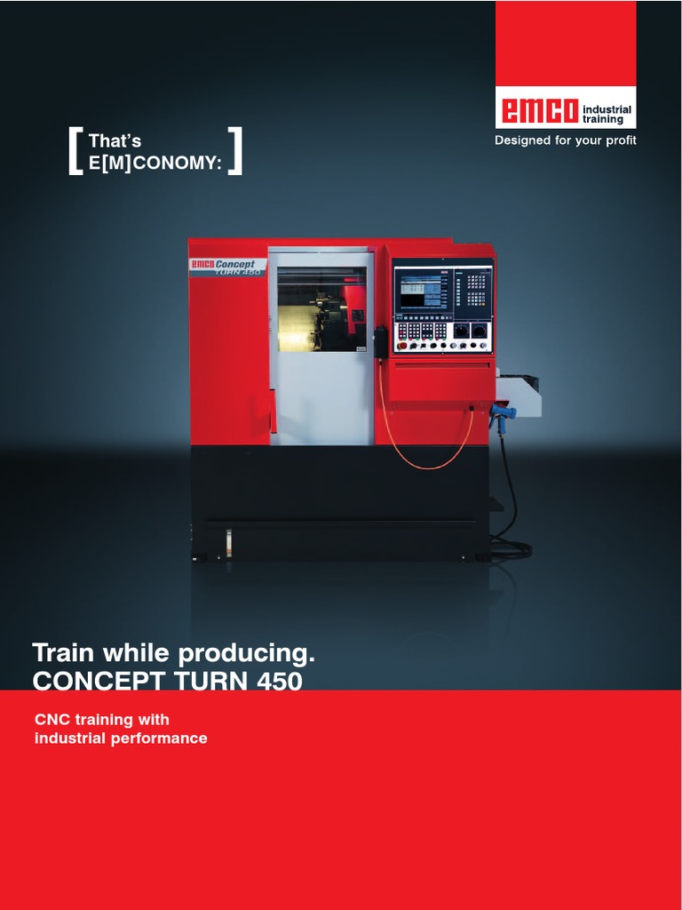 Emco Concept Turn 450 en | PDF | Numerical Control | Manufactured Goods