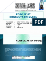 Foro - Consulta Mysql