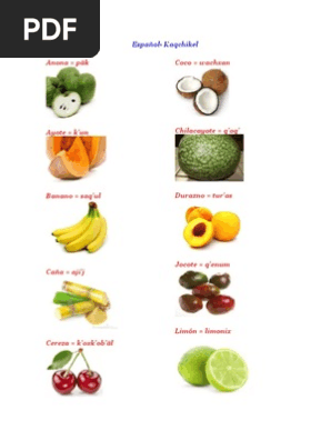 Frutas En Kaqchikel