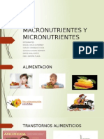 Macronutrientes y Micronutrientes