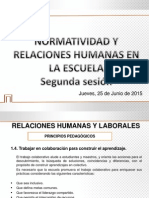 Normatividad y Relaciones Humanas en La Escuela Sesión 2