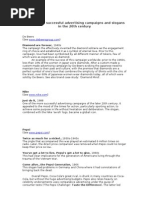 Download Examples of Successful Advertising Campaigns and Slogans in the 20th Century by RaMMaL SN27984239 doc pdf