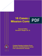 Sixteen Cases of Mission Command