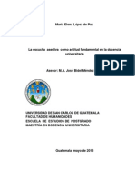 La Escucha Asertiva Como Actitud Fundamental en La Docencia Universitaria