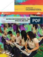 Instructivo Viceministerial Año Escolae 2015-2016