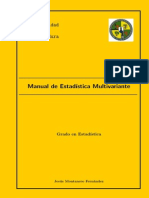 Manual de Estadística Multivariante