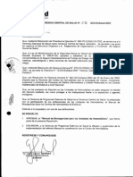2002 Resol 036 GCS 02 - Manual Bioseguridad para Unidades Hemodiálisis
