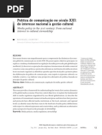 Política de Comunicação no Século XXI