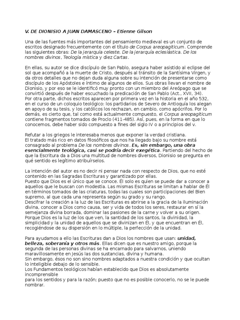 Dionisio PDF Misticismo Dios