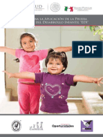 Manual para La Prueba de Evaluacion Del Desarrollo Infantil (Edi) PDF