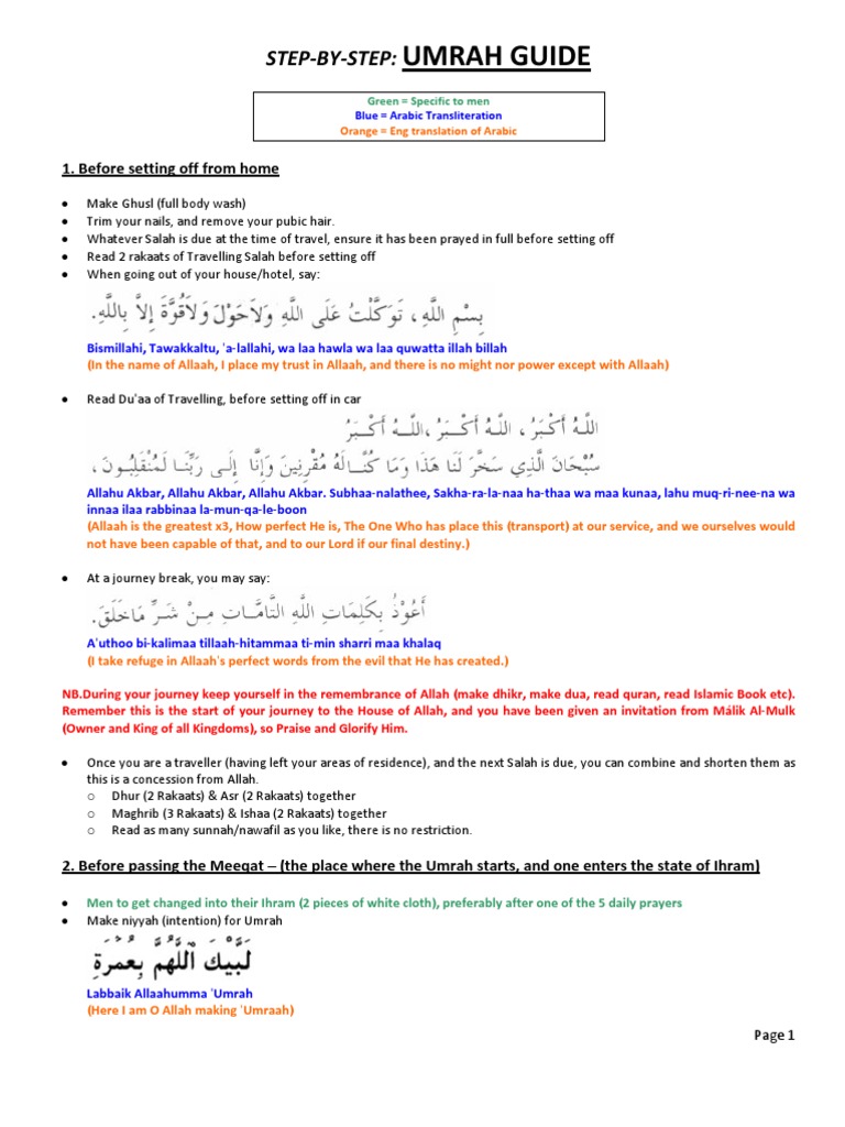 Simple Umrah Guide | PDF | Hajj | Islamic Behaviour And Experience