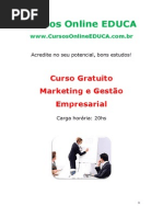 Curso Marketing e Gest o Empresarial