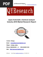 Japan Automatic Chemical Analyzer Industry 2015 Market Research Report