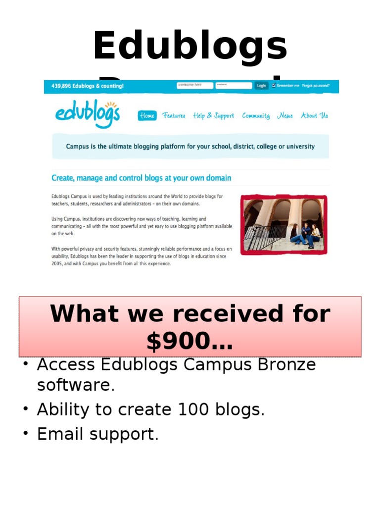 Edublogs Proposal for Enhanced Learning | PDF