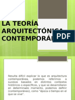 La Teoría Arquitectónica Contemporánea Exposicion