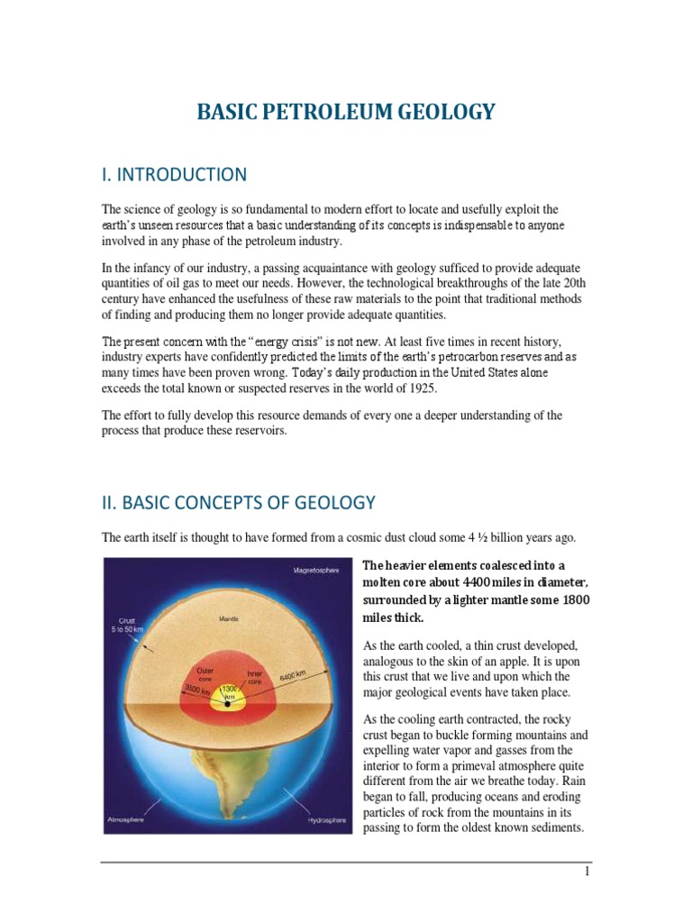 Understanding Basic Petroleum Geology | PDF | Sedimentary Rock ...