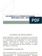 Los Axiomas de Comunicacion de Watzlawick