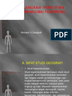 Langkah Langkah Penelitian Geografi Mengenai Fenomena Geosfer