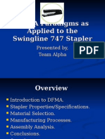 DFMA Paradigms As Applied To The Swingline 747 Stapler