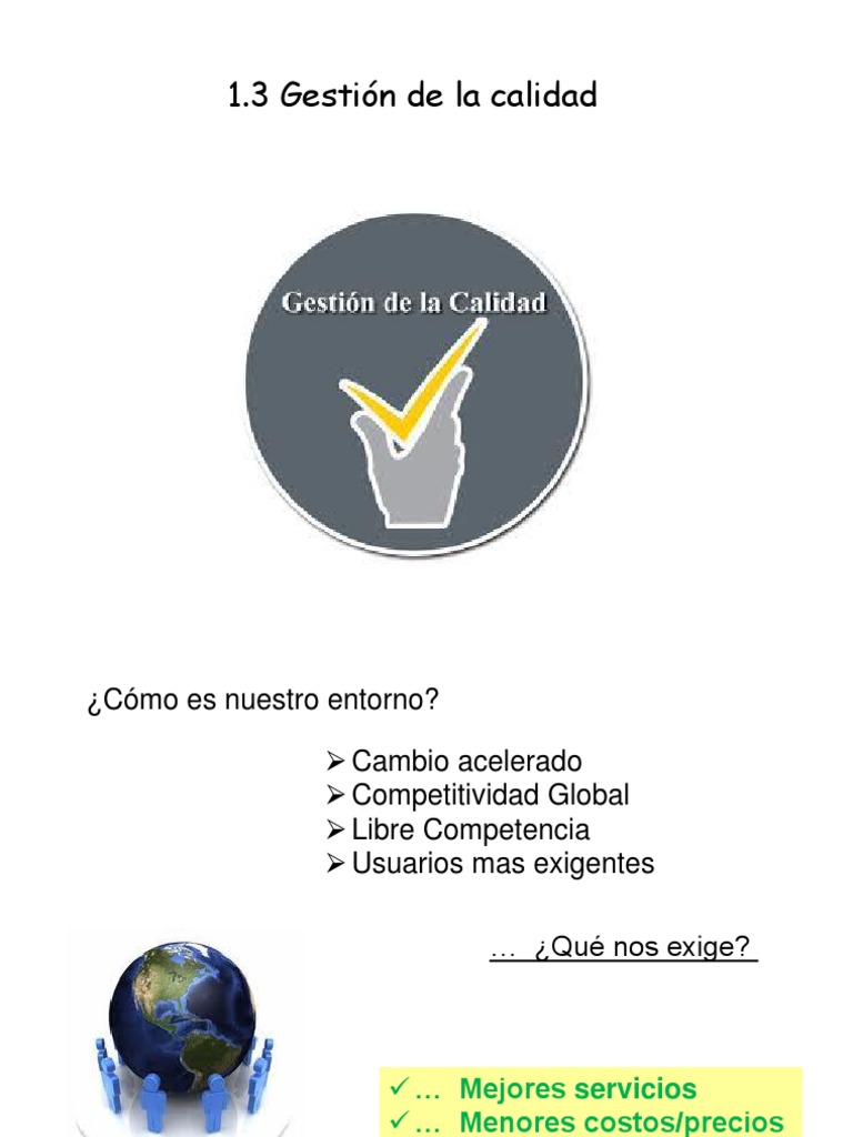 Gestión de la Calidad en Empresas | PDF | Calidad (comercial) | Gestión ...
