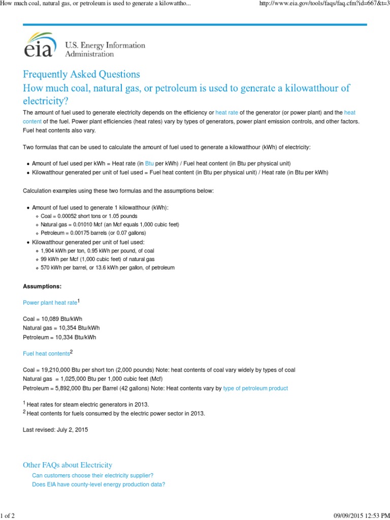 Heat Rate of Different Plant PDF Electricity Generation Power Station