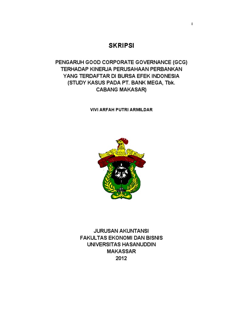 Pengaruh Good Corporate Governance Terhadap Kinerja Perusahaan