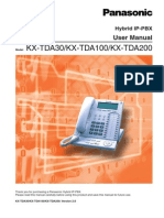 KX-TDA30/KX-TDA100/KX-TDA200: User Manual