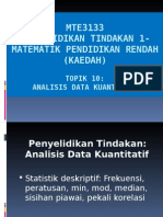 Topik 10 Analisis Data Kuantitatif